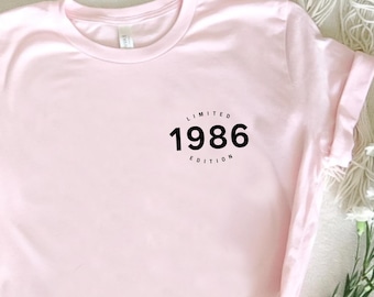 40th birthday gift shirt, Limited Edition 1986, 40th Birthday Shirt, Birthday Gift for him and her, 40th Birthday Present, Unisex
