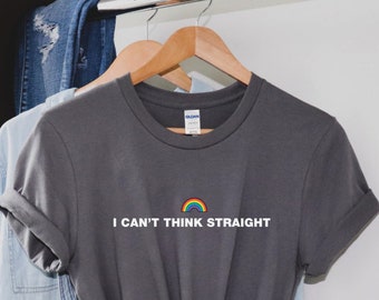 Camiseta No puedo pensar con claridad, camiseta del orgullo gay, camiseta gay, camiseta lesbiana, camiseta del orgullo, camiseta LGBTQ, camiseta LGBTQ, camiseta gay