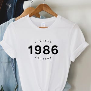 40th birthday gift shirt, Limited Edition 1986, 40th Birthday Shirt, Birthday Gift for him and her, 40th Birthday Present, Unisex