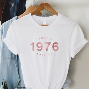 50th birthday gift shirt, Limited Edition 1976, 50th Birthday Shirt, Birthday Gift for him and her, 50th Birthday Present, Unisex