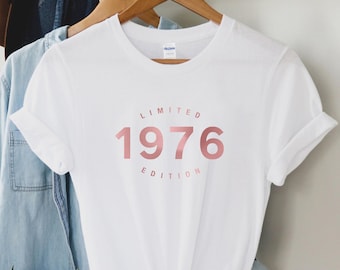 50th birthday gift shirt, Limited Edition 1976, 50th Birthday Shirt, Birthday Gift for him and her, 50th Birthday Present, Unisex