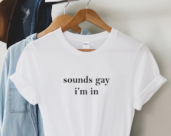 Camiseta con sonido gay, camiseta bisexual, camiseta gay, camiseta de algodón, camiseta del orgullo, camisetas LGBT, orgullo gay