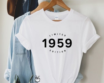 65th birthday gift shirt, Limited Edition  1959, 65th Birthday Shirt, Birthday Gift for him and her, 65th Birthday Present, Unisex