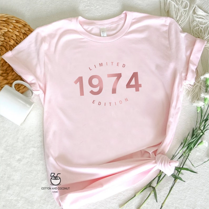 50th birthday gift shirt, Limited Edition 1974, 50th Birthday Shirt, Birthday Gift for him and her, 50th Birthday Present, Unisex image 4