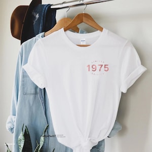 Shirt 50e verjaardagscadeau, Limited Edition 1975, shirt 50e verjaardag, verjaardagscadeau voor hem en haar, 50e verjaardagscadeau, uniseks
