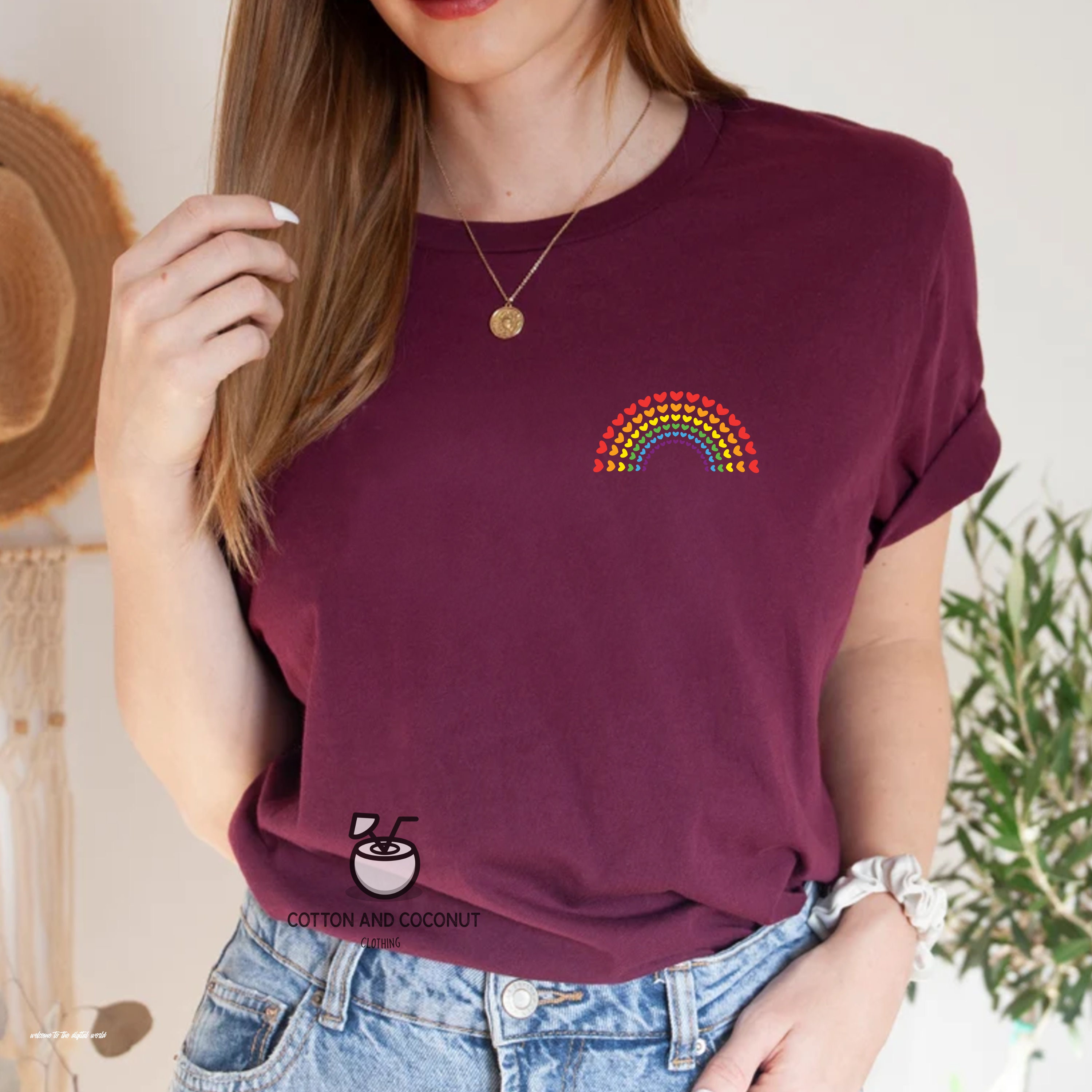 Discover Rainbow Heart Shirt, Pride Pocket Shirt, Perfect T-Shirt