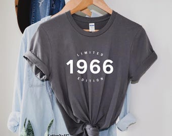 Koszulka z prezentem na 60. urodziny, limitowana edycja 1966, koszulka z okazji 60. urodzin, prezent urodzinowy dla niego i dla niej, prezent na 60. urodziny, unisex