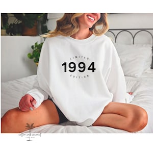 30th birthday gift Sweatshirts, Limited Edition 1995, 30th Birthday Shirt, Birthday Gifts for him and her, 30th Birthday Present, Unisex