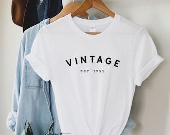 70th birthday gift shirt, Vintage est 1955, 70th Birthday Shirt, Birthday Gift for him and her, 70th Birthday Present, Unisex