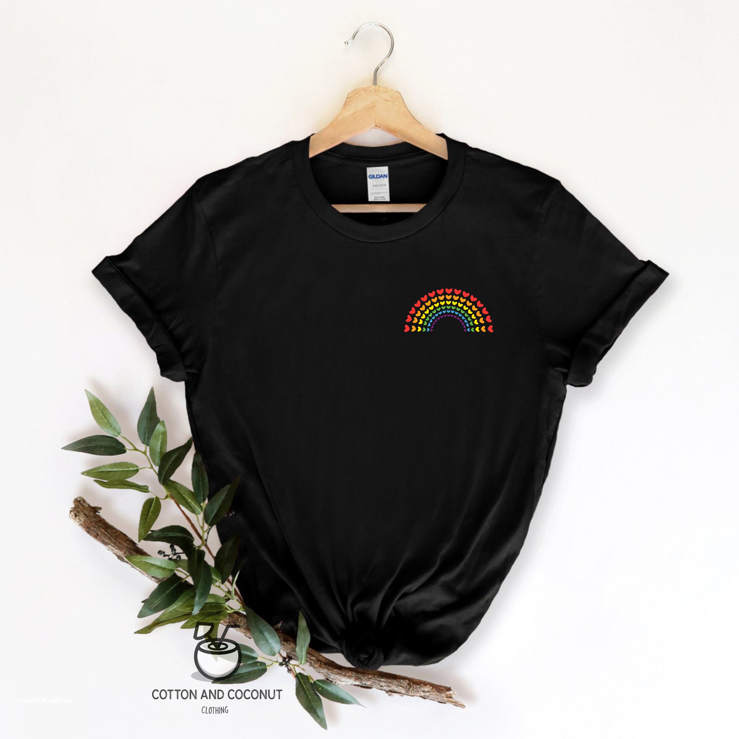 Discover Rainbow Heart Shirt, Pride Pocket Shirt, Perfect T-Shirt