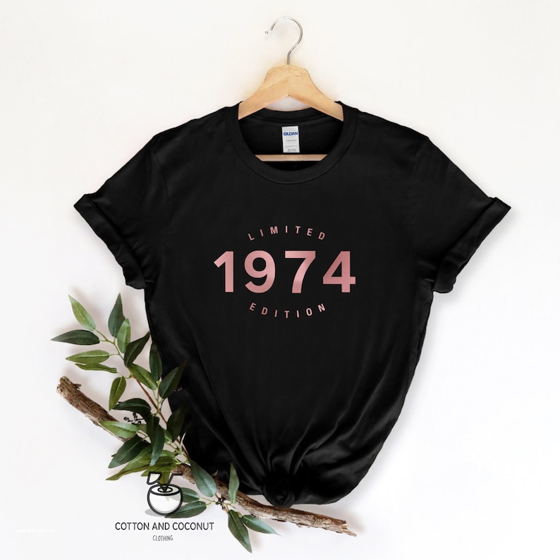 50th birthday gift shirt, Limited Edition 1974, 50th Birthday Shirt, Birthday Gift for him and her, 50th Birthday Present, Unisex image 3