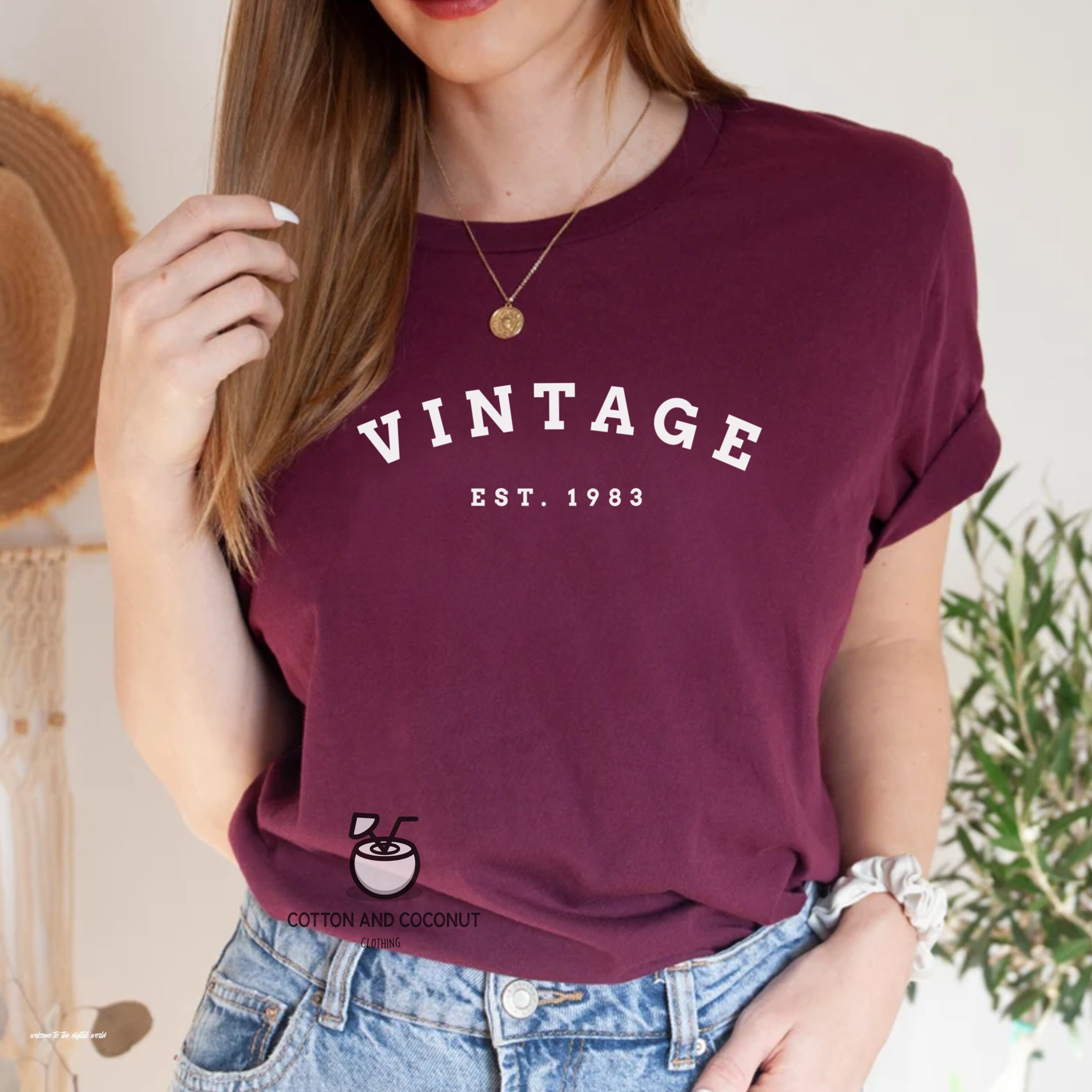 Discover 40th birthday gift shirt, Vintage Est 1983, 40th Birthday T-Shirt