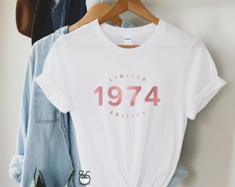 50e verjaardag cadeau shirt, Limited Edition 1974, 50e verjaardag shirt, verjaardagscadeau voor hem en haar, 50e verjaardagscadeau, Unisex