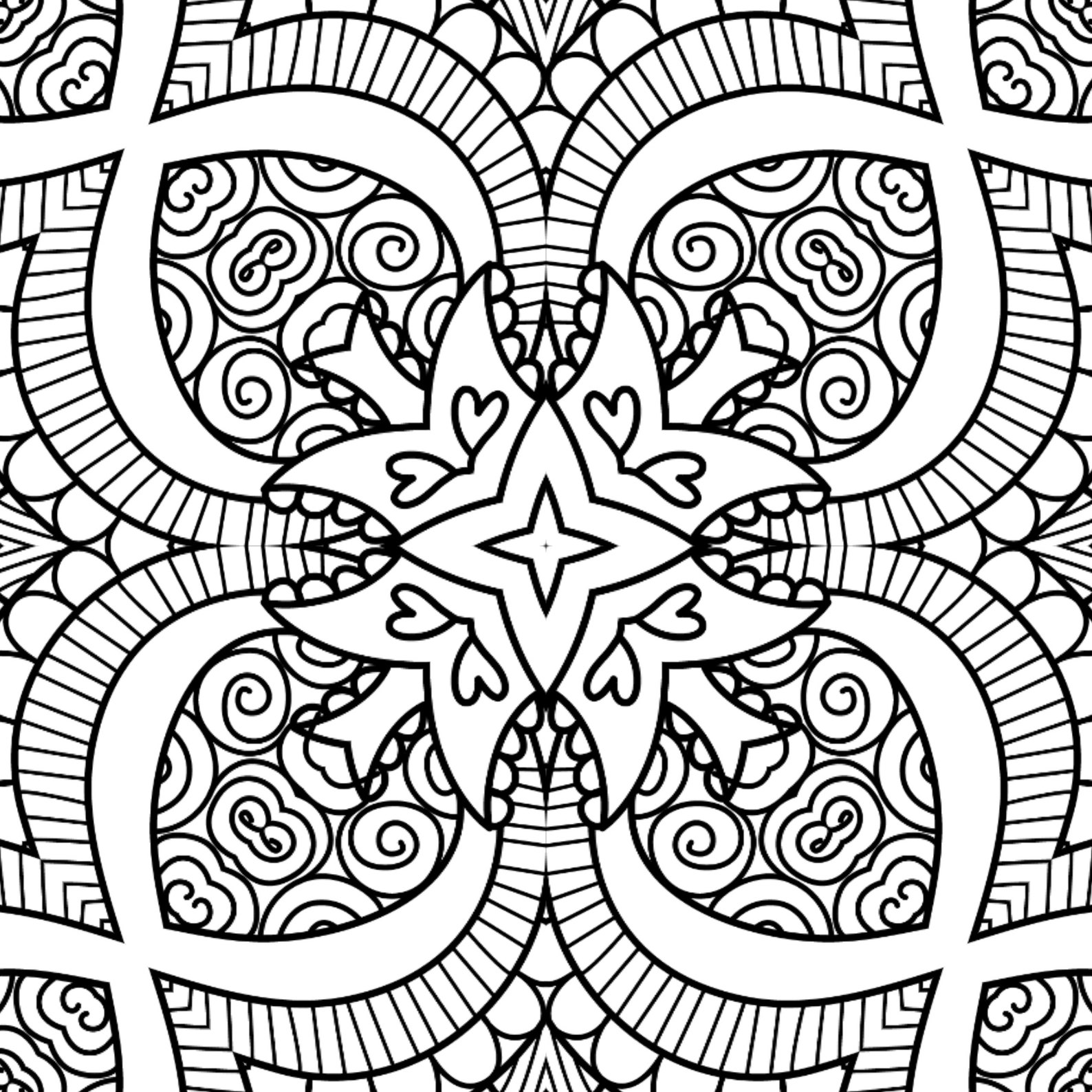 Cool Mandala Coloring Pages - Etsy