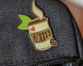 Coffee Lover 1.5" Hard Enamel Pin