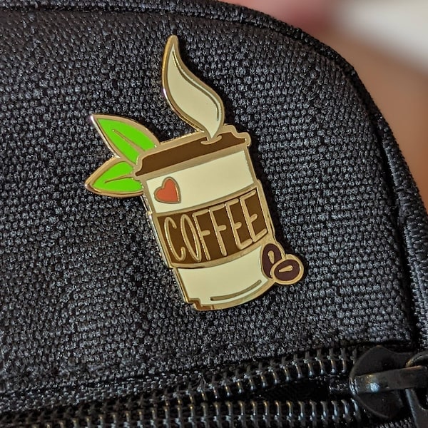 Coffee Lover 1.5" Hard Enamel Pin