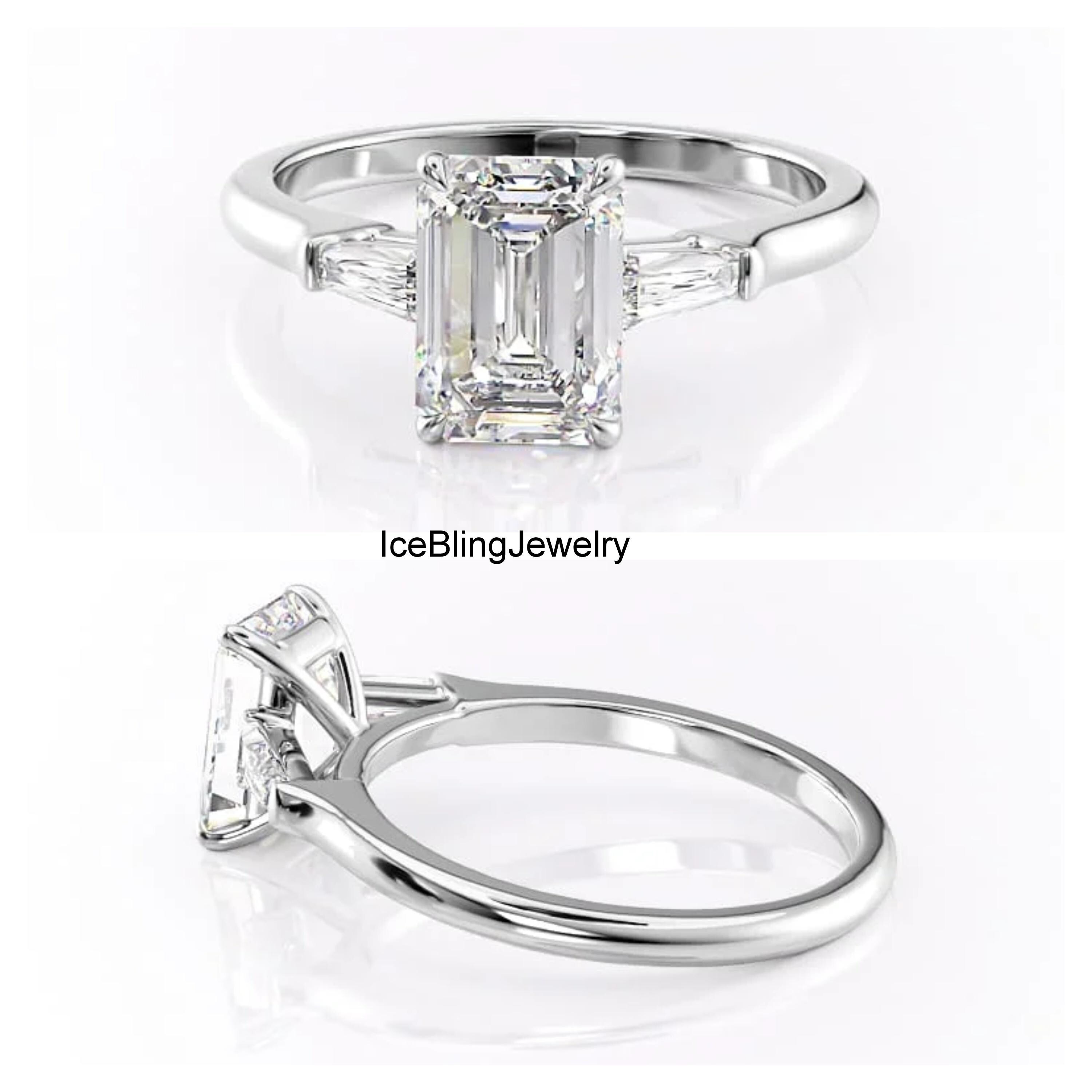 10k CZ デザインリング #11.5号 11x8 MM Elongated Cushion Cut CZ Diamond Ring, 10k Gold