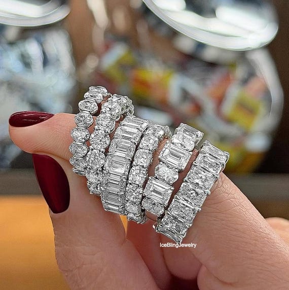 color alternative eternity ring