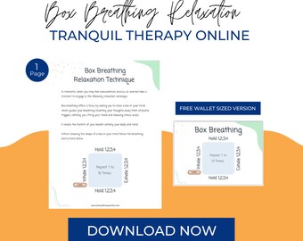 Box Breathing Relaxtion Technique | Anxiety | Relaxation | Self-Care  | Panic Attacks | Mental Health | Physical Health | Calming