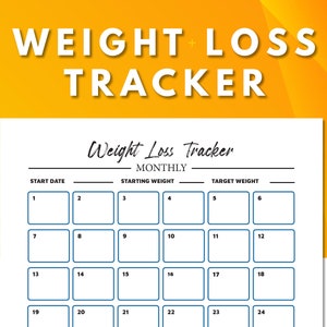 Printable Weight Loss Tracker