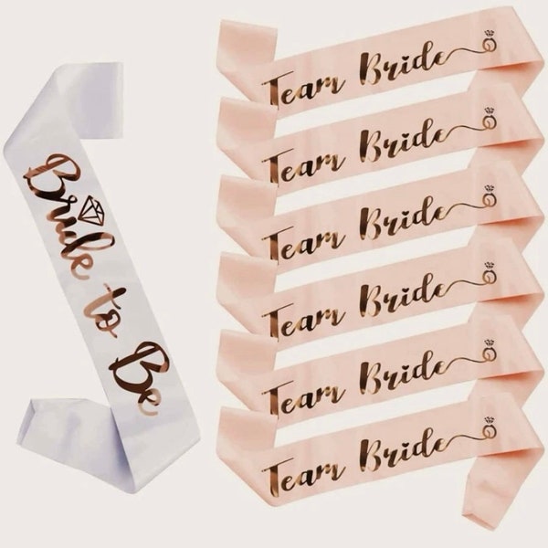 Bride to be sash, team bride sash, hen party sash, hen party accessories, bride tribe, hen party outfit, hen party props