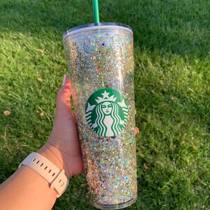 Starbucks Silver Snowglobe Tumbler