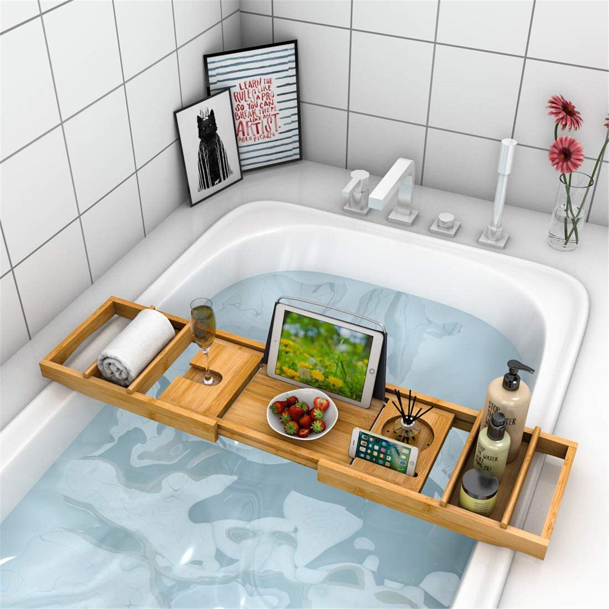 Bathtub storage rack suitable for luxurious soapy water Etsy