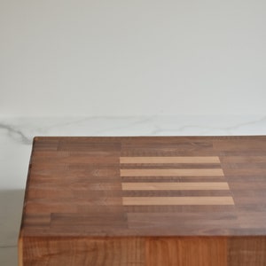 Extra Large Handmade in Canada Cherry and Maple and Birch End Grain Cutting Board image 2