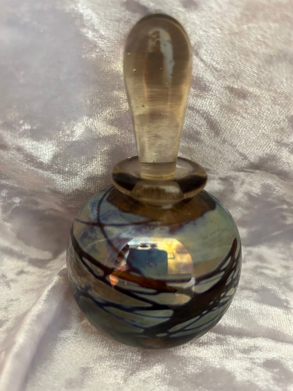 Vintage Hand Blown Art Glass Perfume bottle