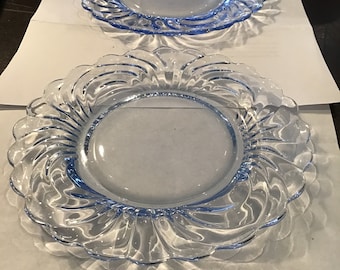 1-Cambridge Caprice,  Moonlight Blue,  bread plate
