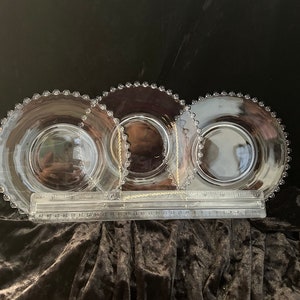 3- 7” Imperial, Candlewick, Lunch or salad plates