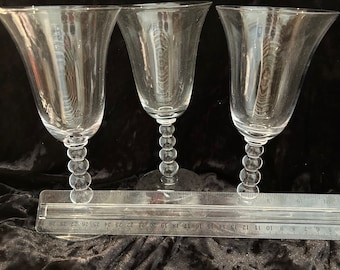 Imperial Candlewick 7 1/2” Red Wine Goblets