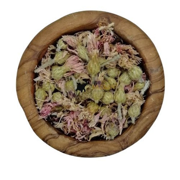 Tisane naturelle de centaurée rouge, boutons séchés, fleurs comestibles