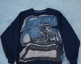Dream Sweatshirt cut and sewn crewneck rework upcycled 1 of 1