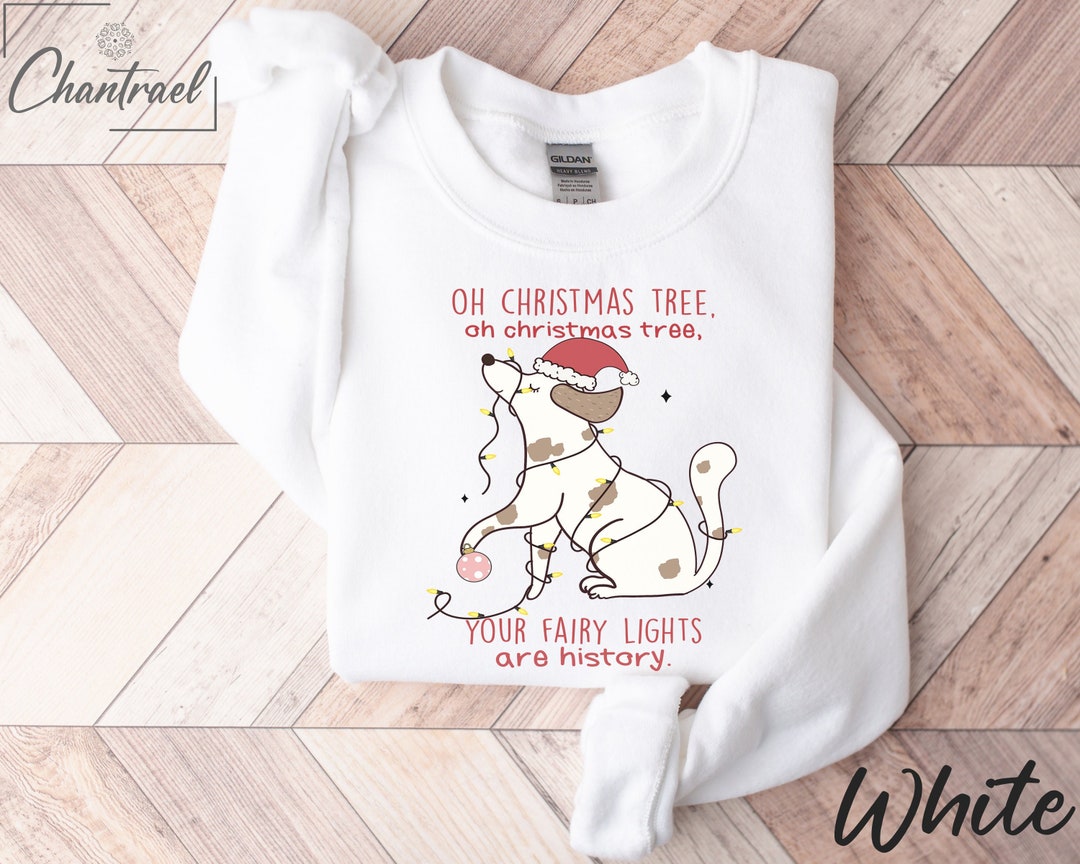 Christmas Dog Sweatshirt Dog Lover Sweater Dog Christmas Etsy