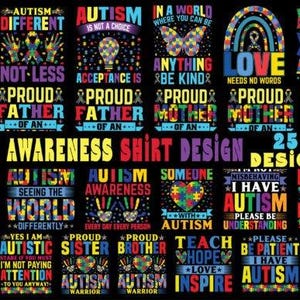 Autism Awareness Bundle Png, Retro Autism Bow PNG, Autism Mama PNG, Autism Advocate Png, Special Education, Neurodiversity Png