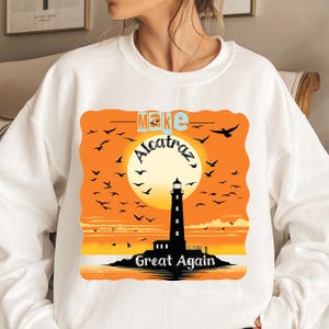 Make Alcatraz Great Wieder Png - MAGA Png, Trump Lustiges Design, lustiges politisches Statement-T-Shirt, Vintage Retro MAGA Geschenk