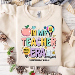 Teacher PNG, Teacher Shirt Design, Teacher Life PNG, In My Teacher Era PNG, Sublimation Design Digital Download, Teacher Appreciation Gift