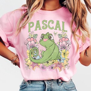 Retro Tangled Pascal PNG, Floral Rapunzel Family PNG, Magic Kingdom PNG, Walt Disney Tee, Tagled trip png, Birthday Gift, Digital File