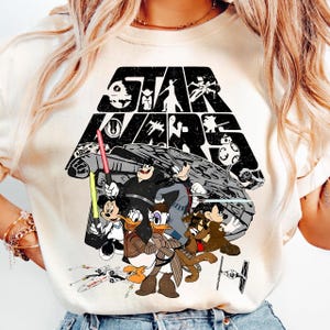 Vintage Disneyland Starwars PNG, Mickey And Friends Starwars Png, Starwars A New Hope Faded Png, Disneyland Starwars Png, Digital Download