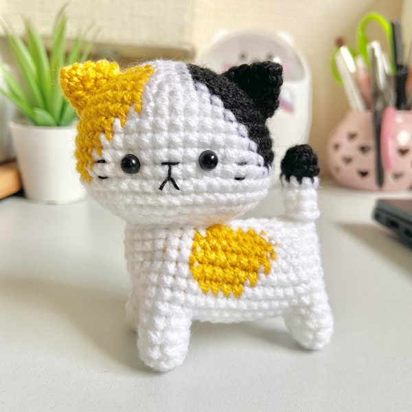 Crochet Handmade cute little CAT, Crochet animal , Crochet soft toy, amigurumi