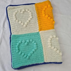 Babydecke gehäkelt Patchwork