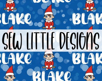 Name File - Blue Elfie Elf - Digital Download