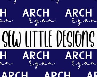 Name File - Stacked - Custom Colored - Personalized - Seamless - Digital Download