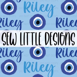 Namensdatei - Blue Evil Eye Names - Digital Download
