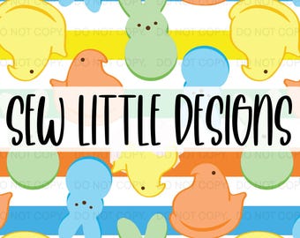 Easter - Bunnies & Chicks - Seamless - Digital Download