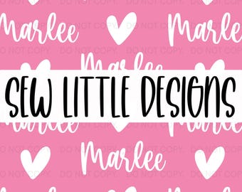 Custom Seamless Name File – Personalized Font & Color (Digital Download)