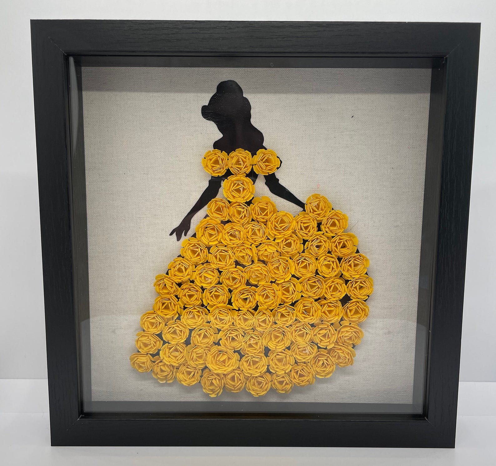 Disney Princess Rolled Flower Shadow Box | Etsy