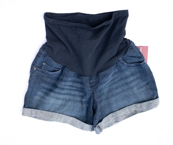 Indigo Blue Maternity Denim Shorts Size 