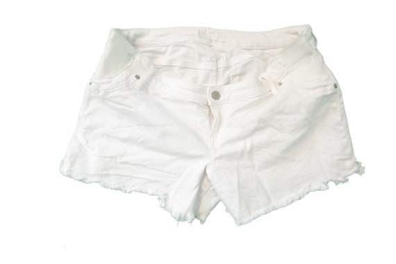 Gap Maternity White Denim Shorts Size 